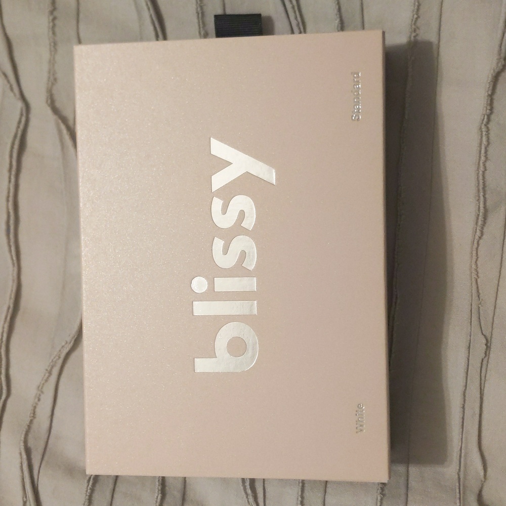 Blissy standard white pillowcase